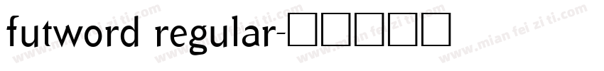 futword regular字体转换